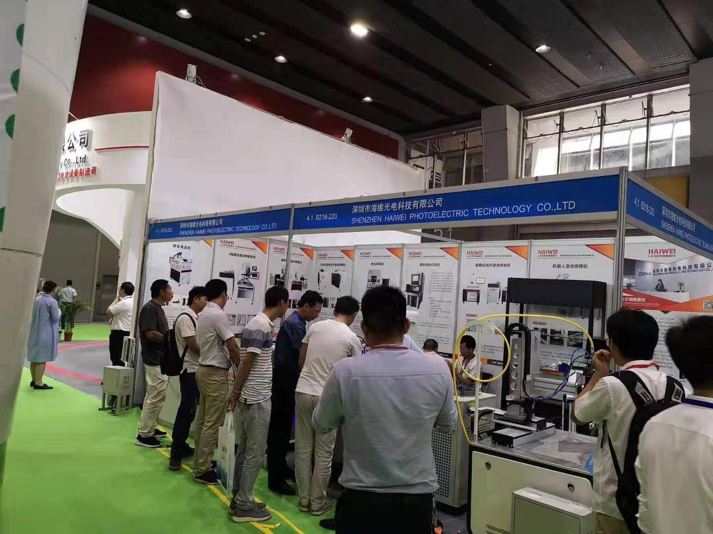 Directly at the exhibition! Haiwei Laser shines at the 4th Asia-Pacific Battery Show in 2019!